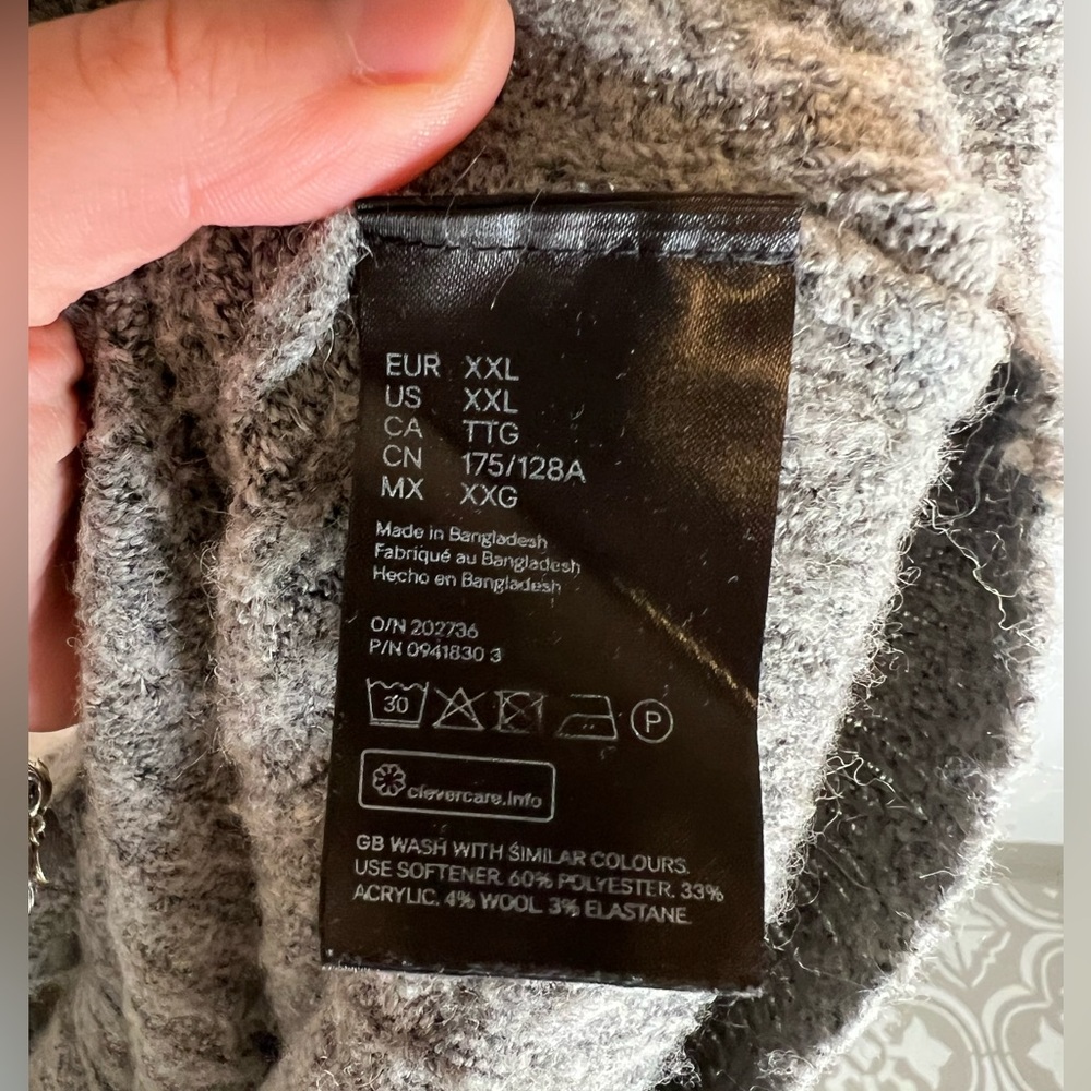 H&M Gray Button-Up Cardigan Sweater - Picture 2 of 6